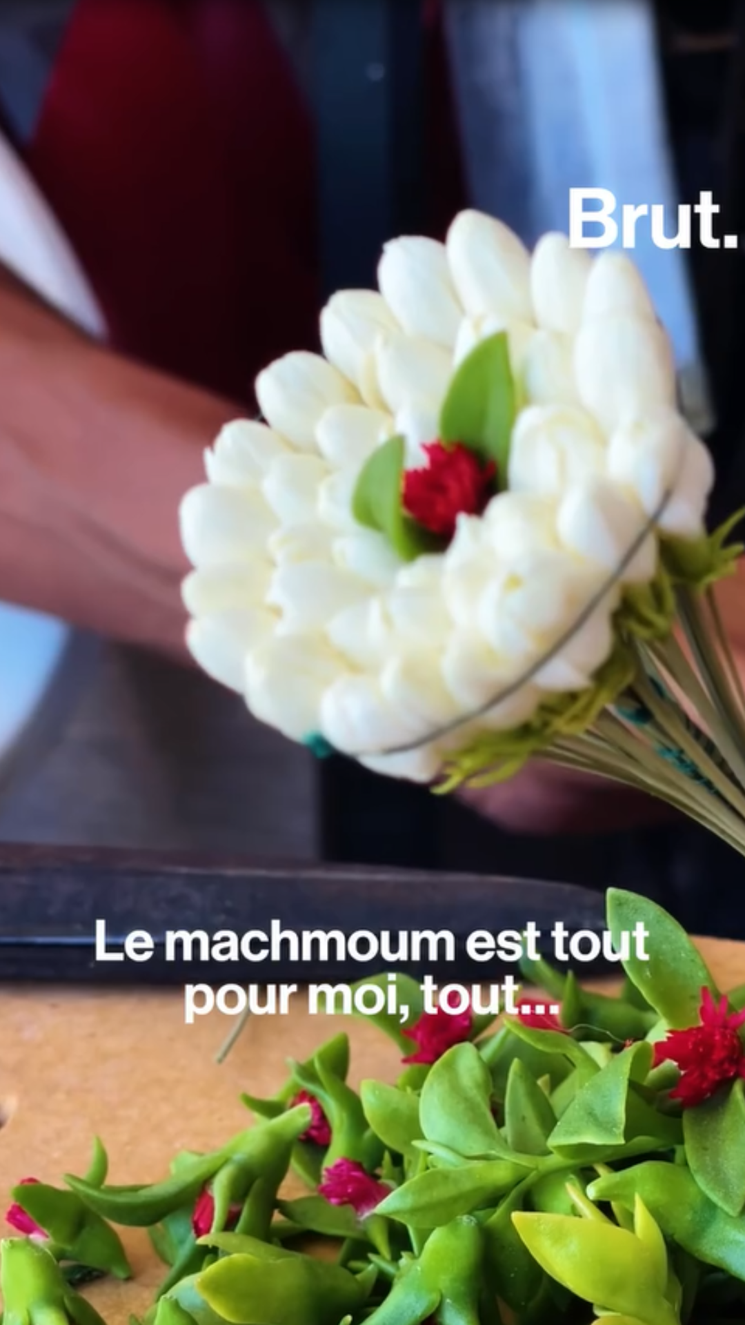 The cultural meaning of machmoum, the traditional Tunisian jasmine bouquet, and its symbolism in AHIME’s identity