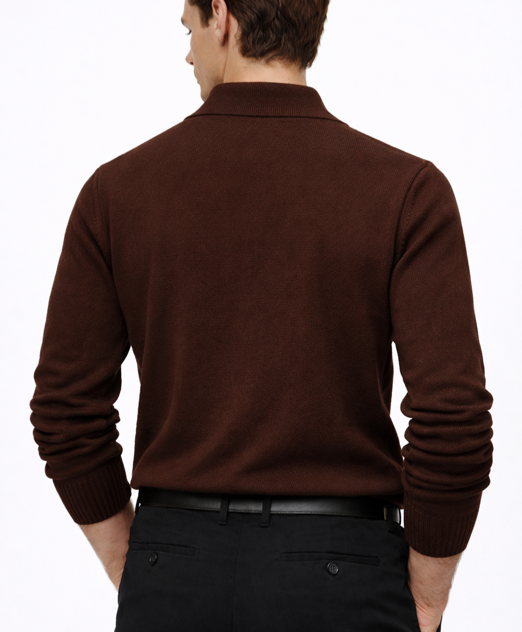 Men’s Knit Polo Sweater