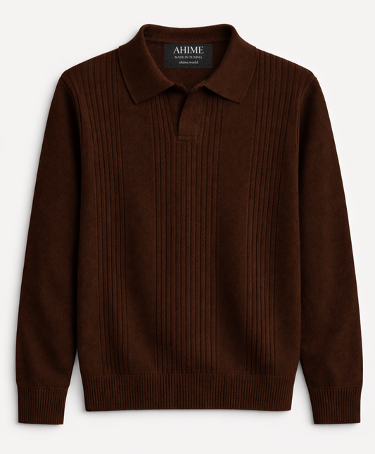 Men’s Knit Polo Sweater