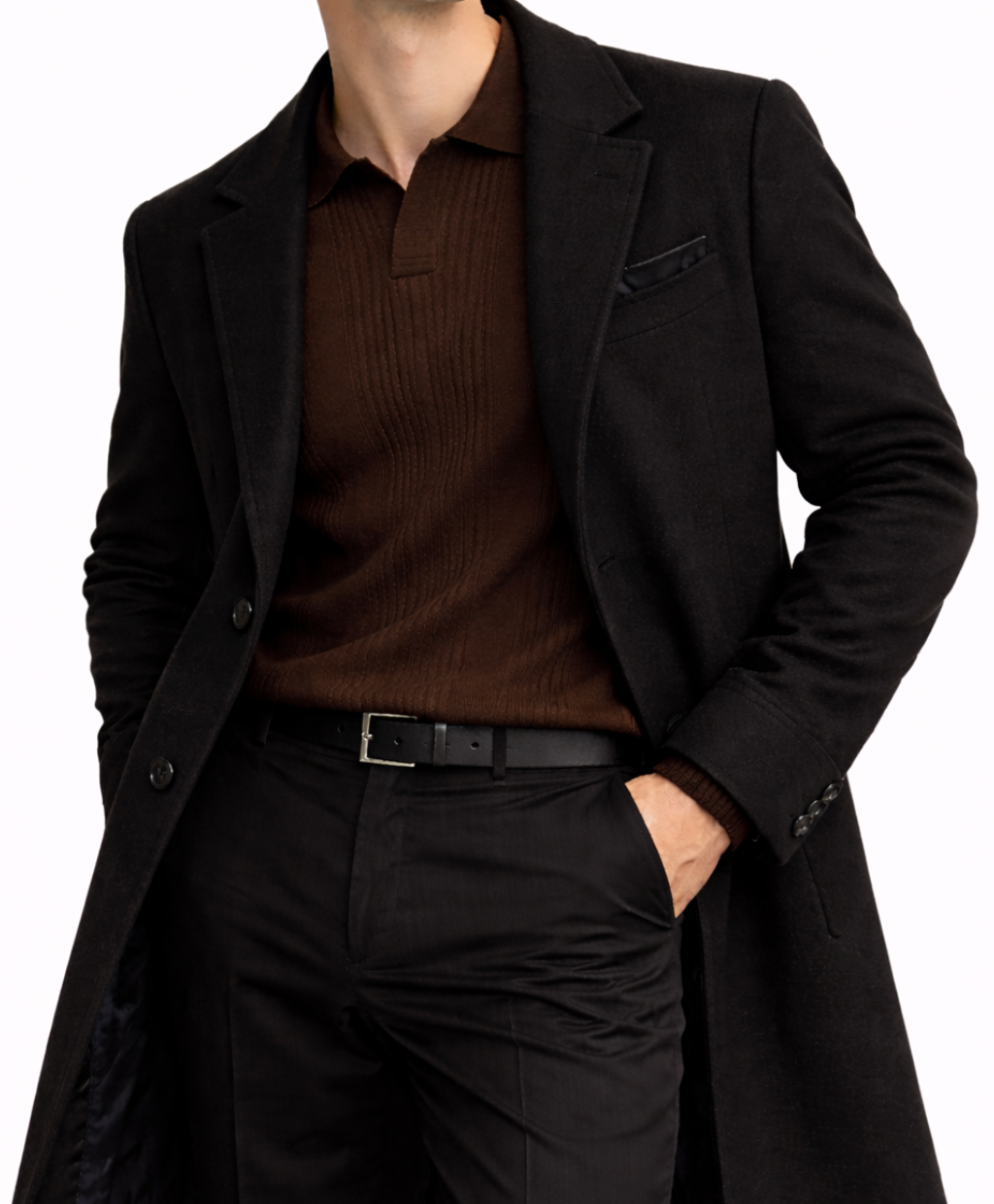 Men’s Knit Polo Sweater