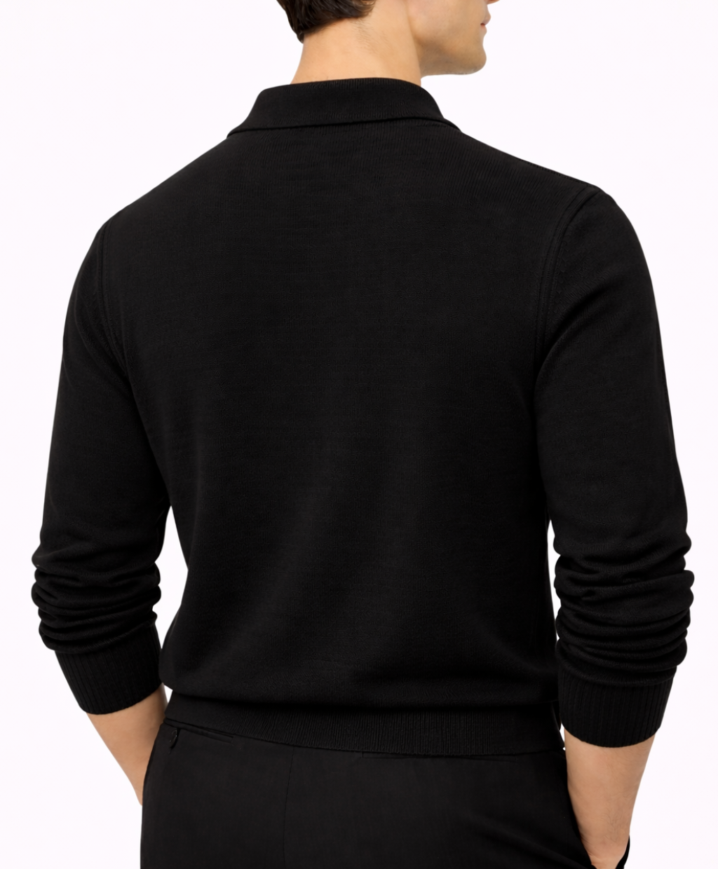 Men’s Knit Polo Sweater