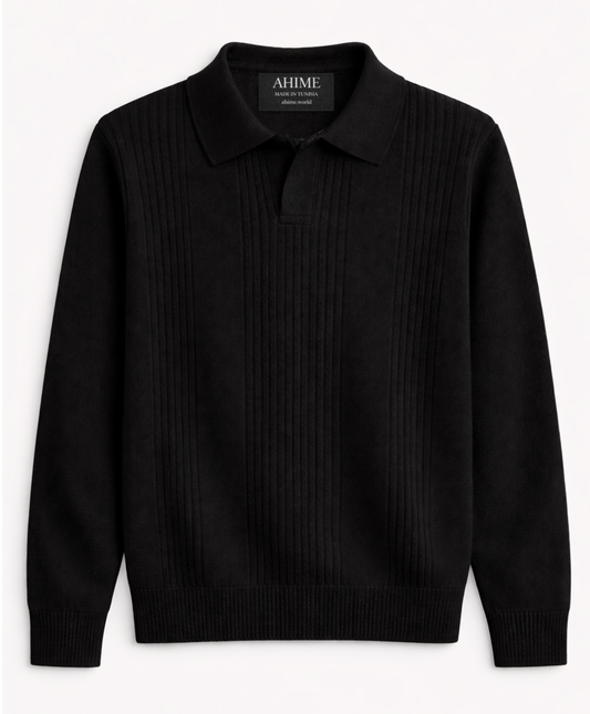 Men’s Knit Polo Sweater